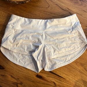 Lululemon lined off-white shorts